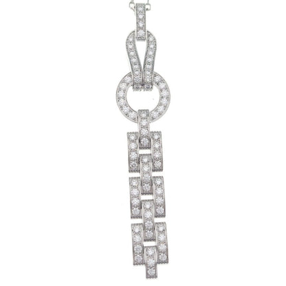 Cartier Agraph Necklace 18k White Gold Pave Diamond — view 3