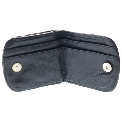 Chrome Hearts Taxi Scroll Label Leather Coin Case Wallet Black — view 4