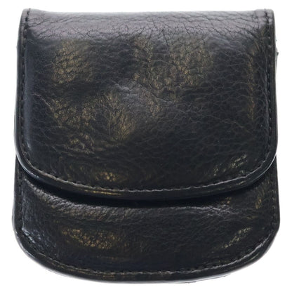 Chrome Hearts Taxi Scroll Label Leather Coin Case Wallet Black — view 2