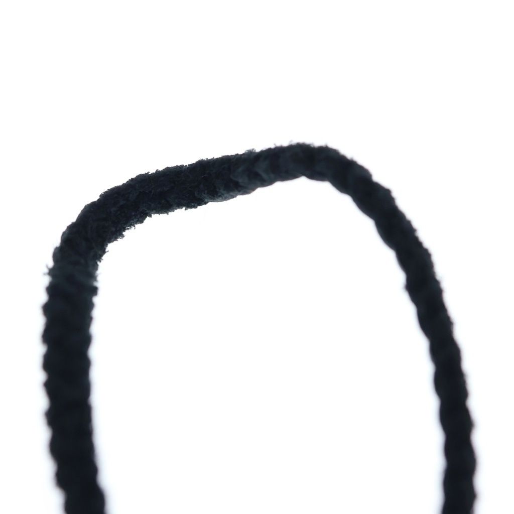 Chrome Hearts Leather Braid Scroll Necklace Black Silver — view 3