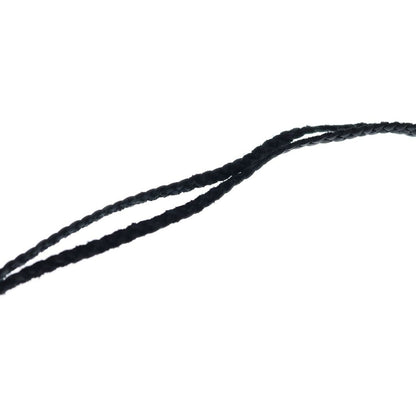 Chrome Hearts Leather Braid Scroll Necklace Black Silver — view 5