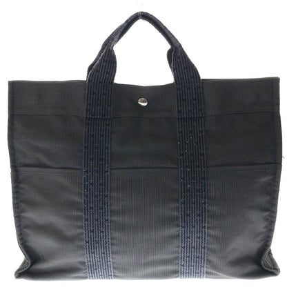 Hermes Her Line MM Tote Canvas Gray Silver — view 2