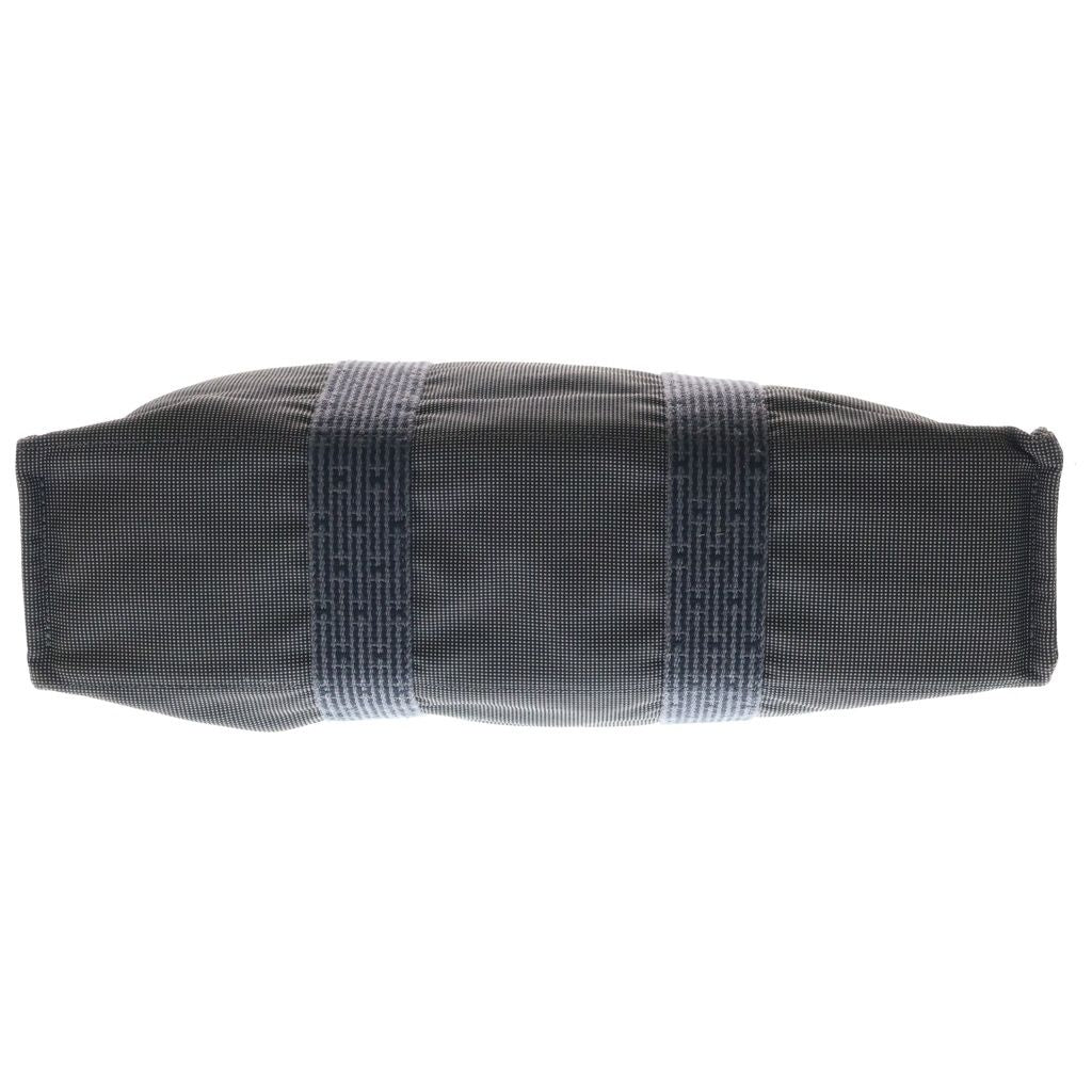 Hermes Her Line MM Tote Canvas Gray Silver — view 5
