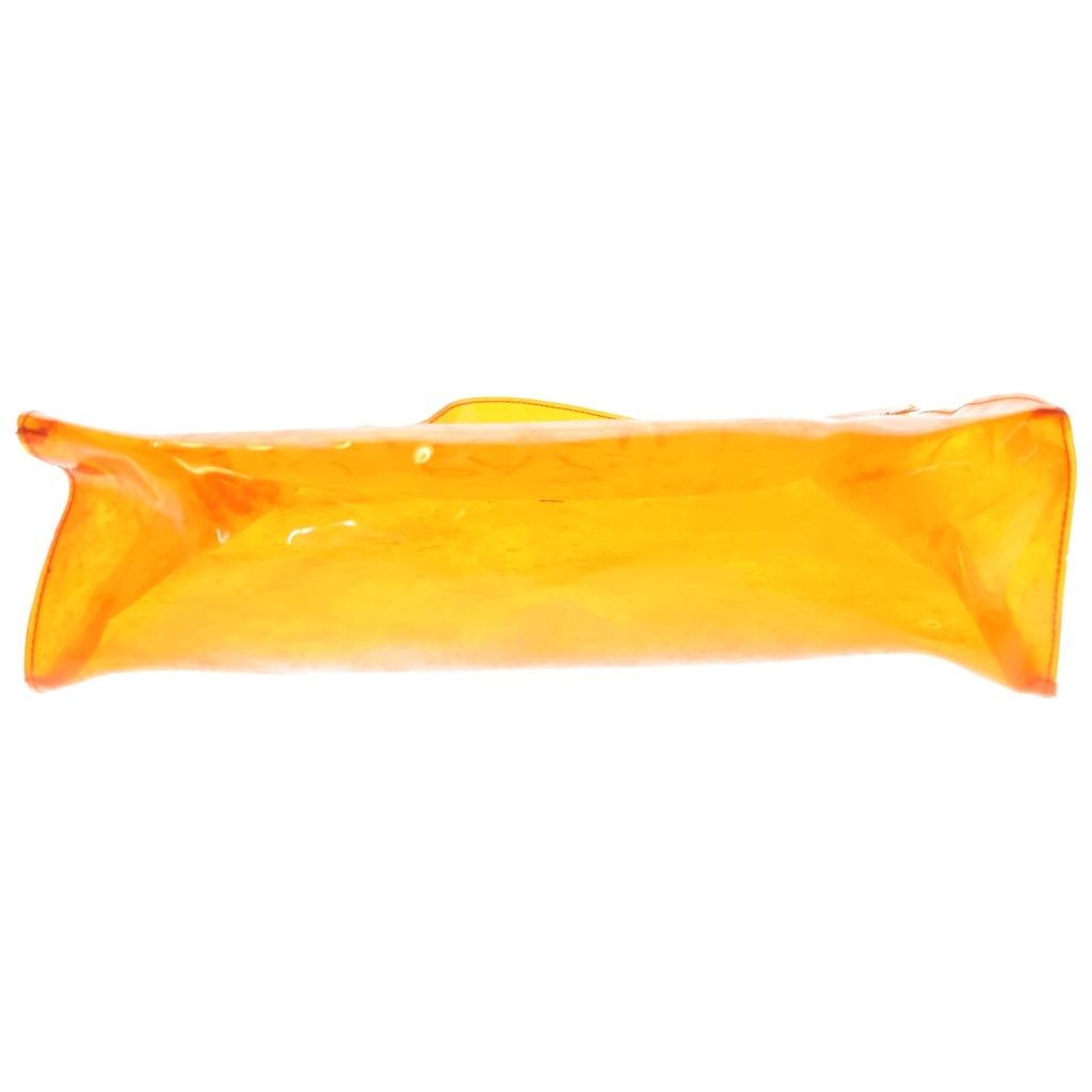 Hermes Vinyl Kelly Handbag Orange Enamel — view 5