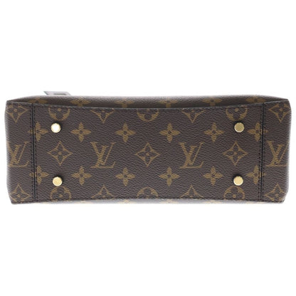 Louis Vuitton Monogram One Handle Flap Bag Handbag Black Brown Leather Gold — view 5