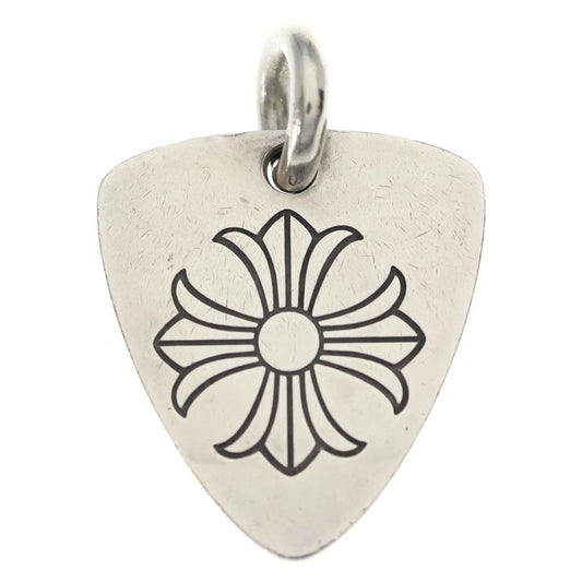 Chrome Hearts Guitar Pick Pendant Top Silver