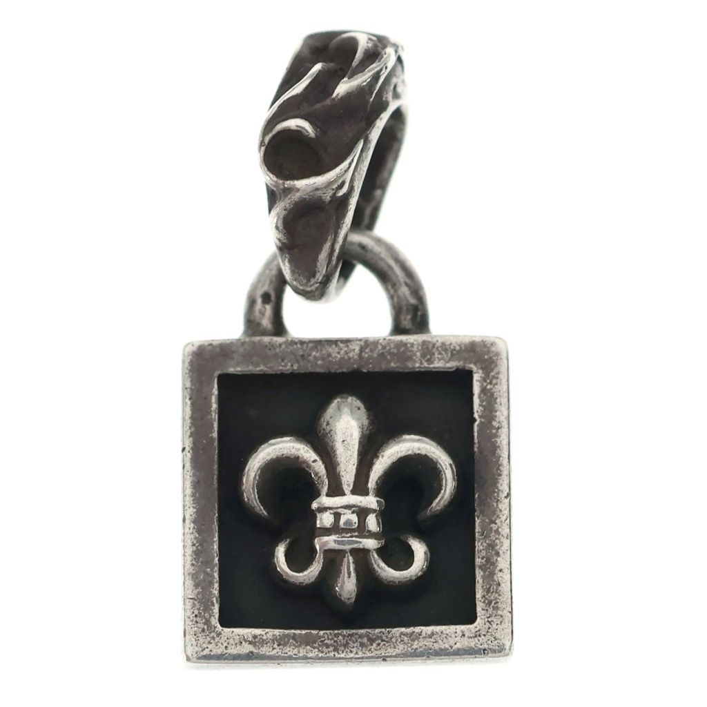 Chrome Hearts Framed BS Fluer BS Charm Pendant Top Silver