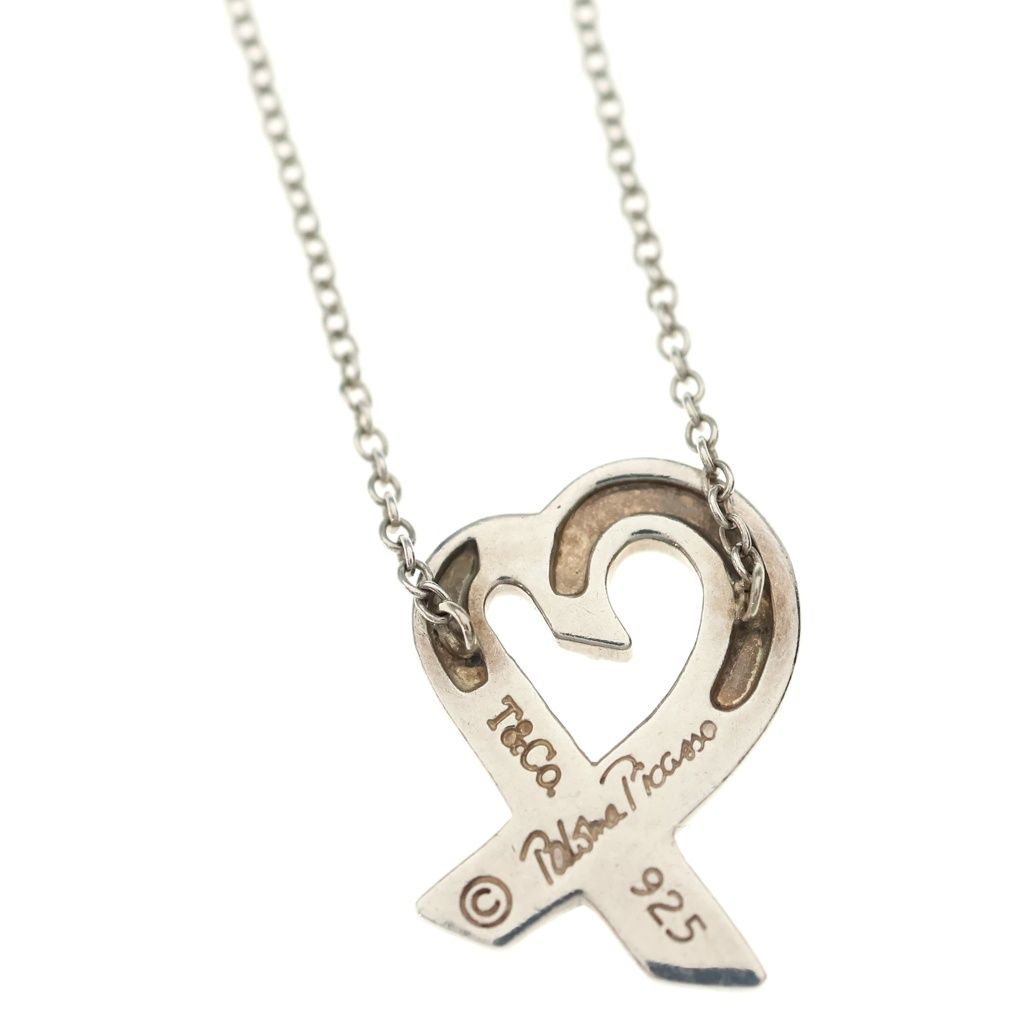 Tiffany & Co Loving Heart Pendant Necklace Silver — view 5