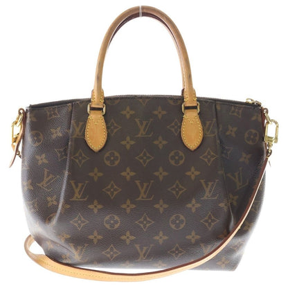 Louis Vuitton Monogram Turenne PM 2-Way Shoulder Bag Brown Leather Gold — view 2