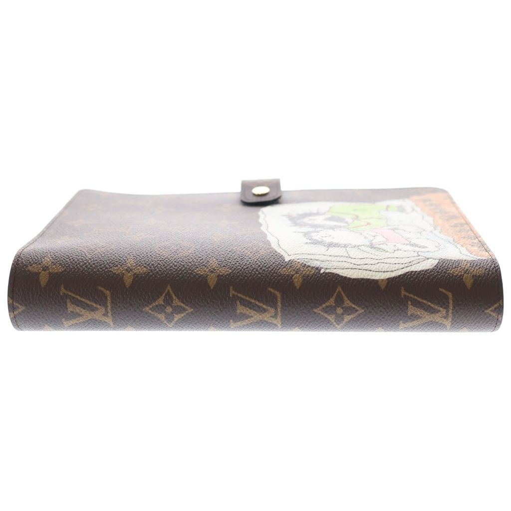 Louis Vuitton Monogram Agenda Bureau MM Gray Scoddington Collaboration Notebook — view 3