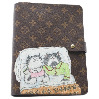 Louis Vuitton Monogram Agenda Bureau MM Gray Scoddington Collaboration Notebook