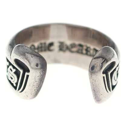 Chrome Hearts SM Scroll Label Small Ring Silver — view 2