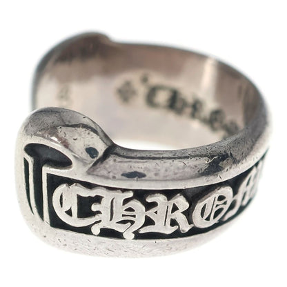 Chrome Hearts SM Scroll Label Small Ring Silver — view 3