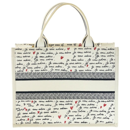Dior Am le Book Tote White Red Canvas — view 2