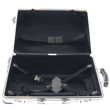 Fendi Rimowa Zucca Pattern Classic Cabin S Suitcase Travel Bag Silver — view 5