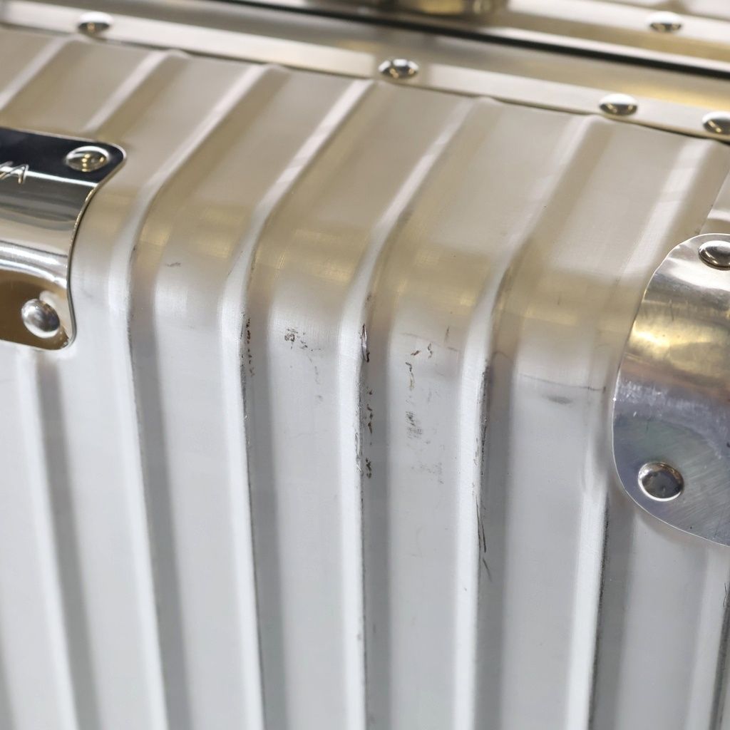 Fendi Rimowa Zucca Pattern Classic Cabin S Suitcase Travel Bag Silver — view 6