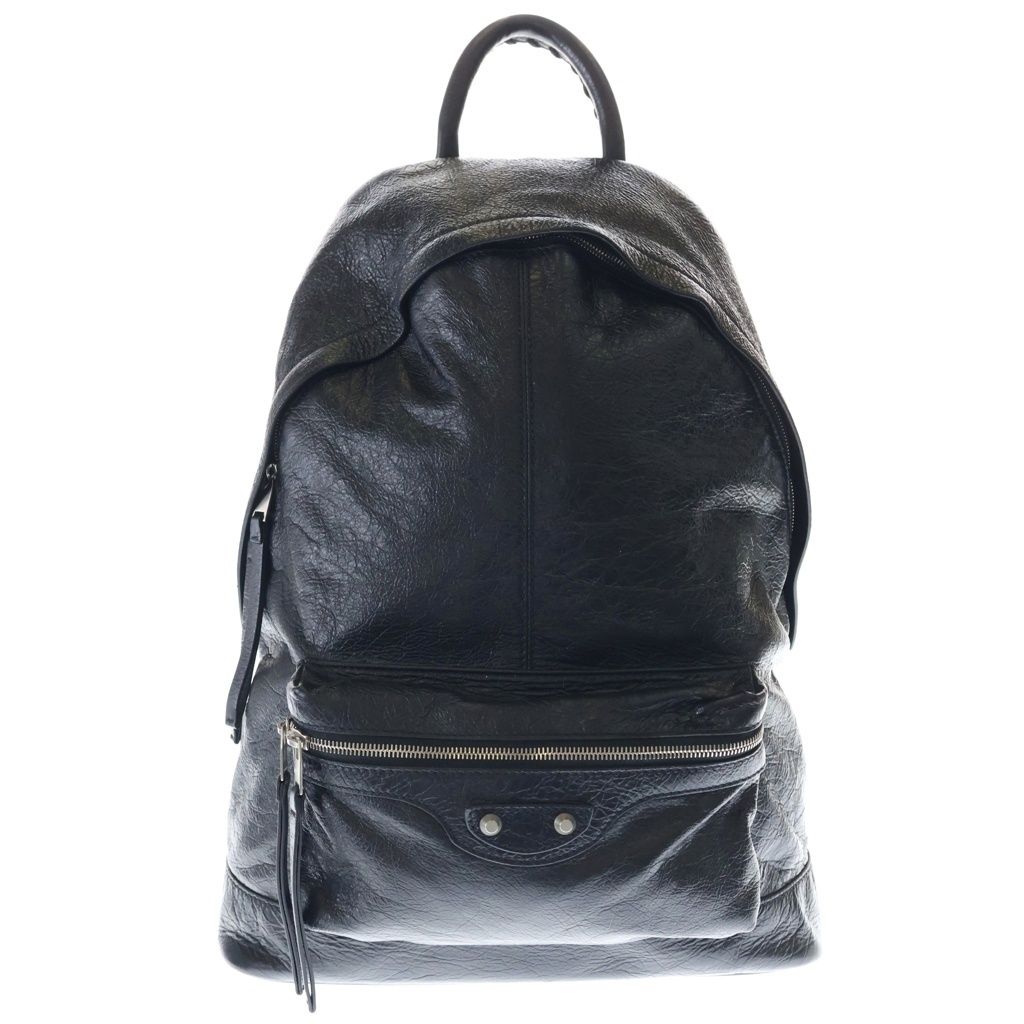 Balenciaga le City Leather Backpack Black