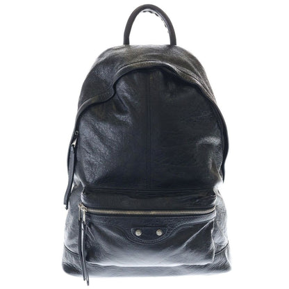 Balenciaga le City Leather Backpack Black