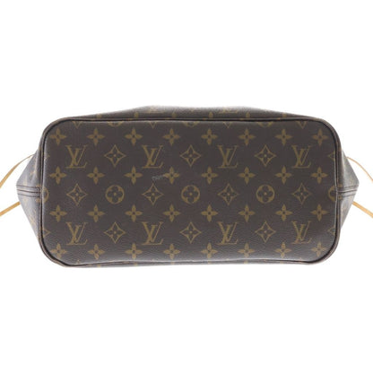 Louis Vuitton Monogram Neverfull MM Tote Brown Leather Gold — view 5