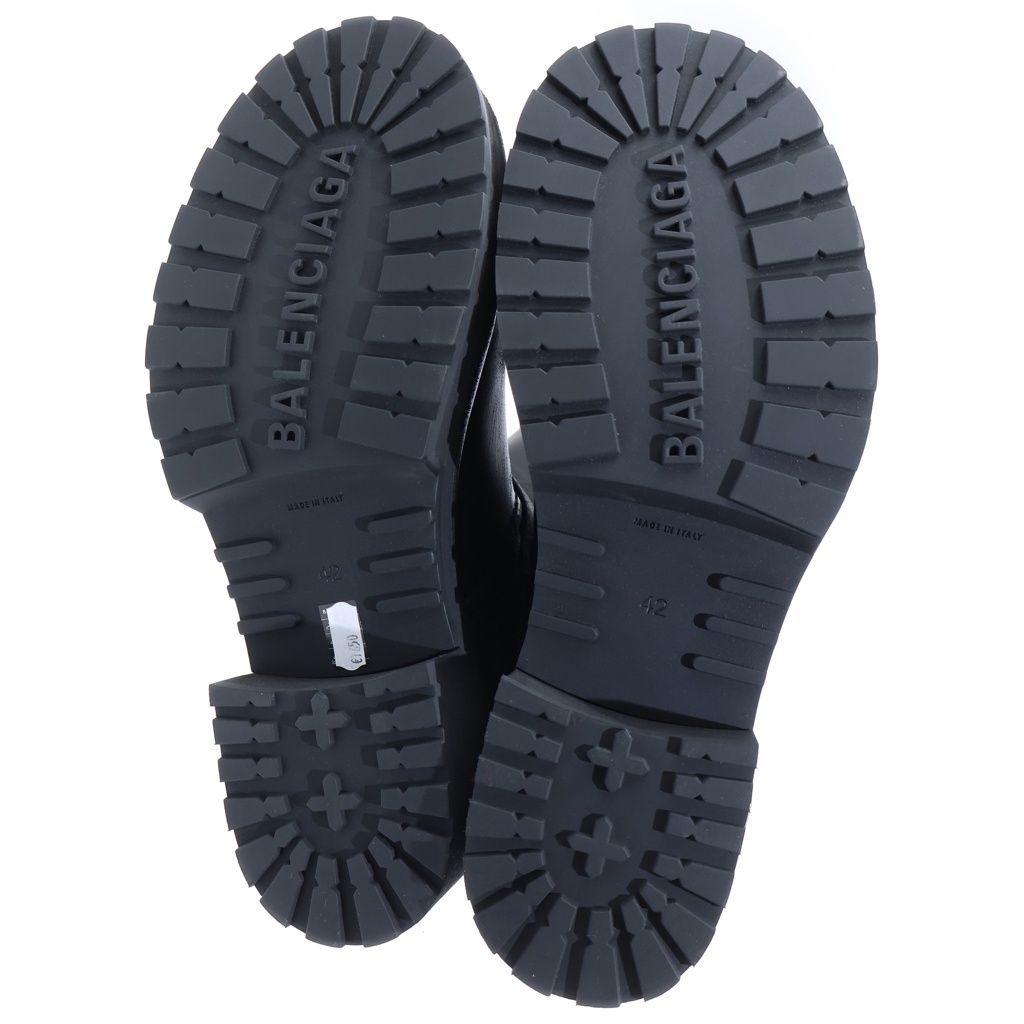 Balenciaga Venom Boots Processed High Cut Leather Engineer Black — view 5