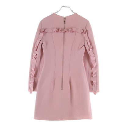 Louis Vuitton Knee Length Front Chain Long Sleeve Dress Pink 34 — view 2