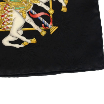 Hermes Carre 90 Luna Park Silk Scarf Black — view 3