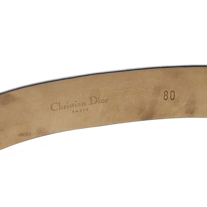 Dior Log Leather Belt Black Silver — view 5