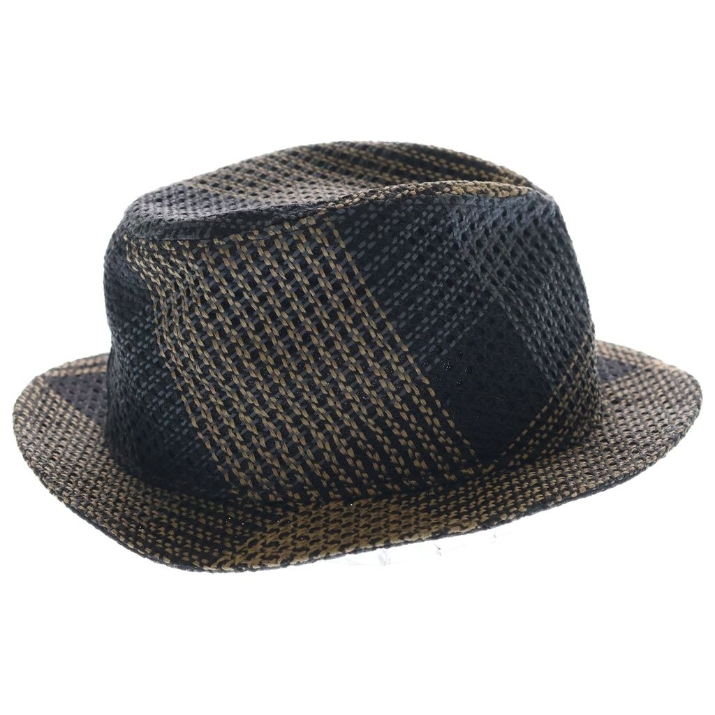 Hermes Travis Hat Straw Hat Beige Black Raffia — view 3