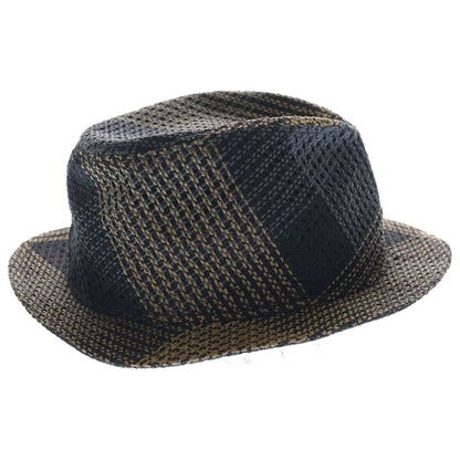 Hermes Travis Hat Straw Hat Beige Black Raffia — view 3