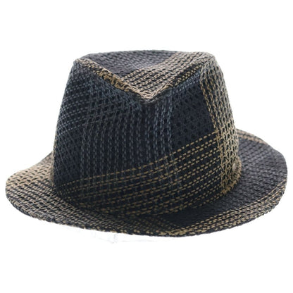 Hermes Travis Hat Straw Hat Beige Black Raffia — view 4