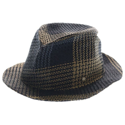 Hermes Travis Hat Straw Hat Beige Black Raffia