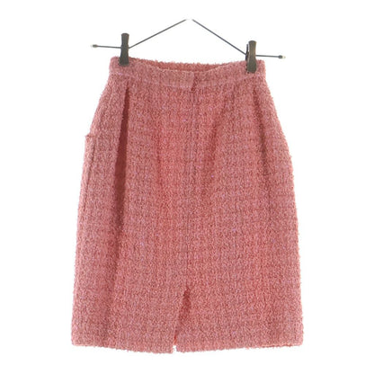Chanel Tweed Skirt Coral Pink 34 — view 2