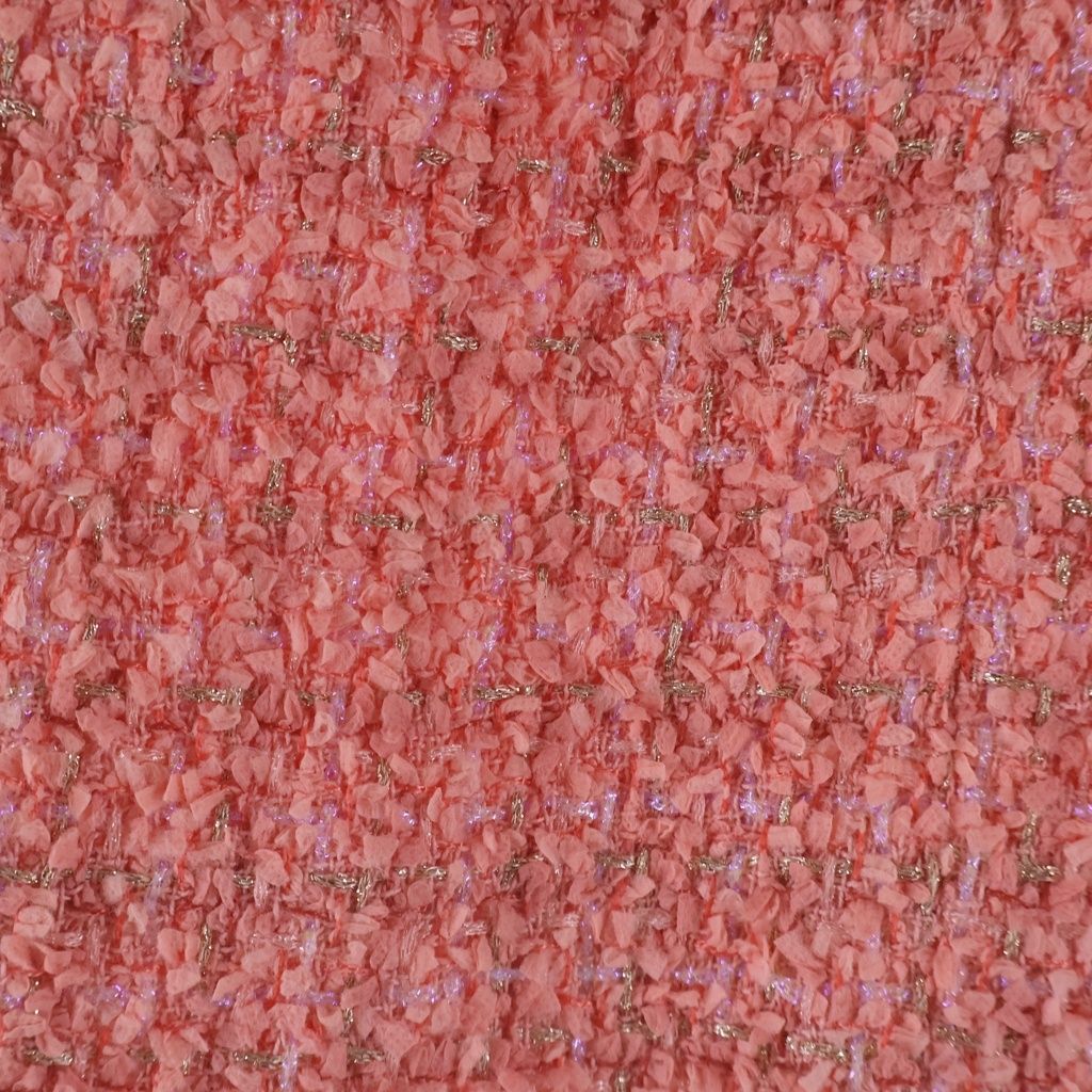 Chanel Tweed Skirt Coral Pink 34 — view 5