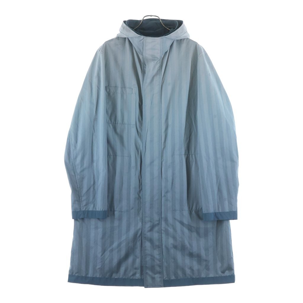 Louis Vuitton Damier Stripes Reversible Jacket Nf3 Stripe Nylon Hoodie Blue — view 3