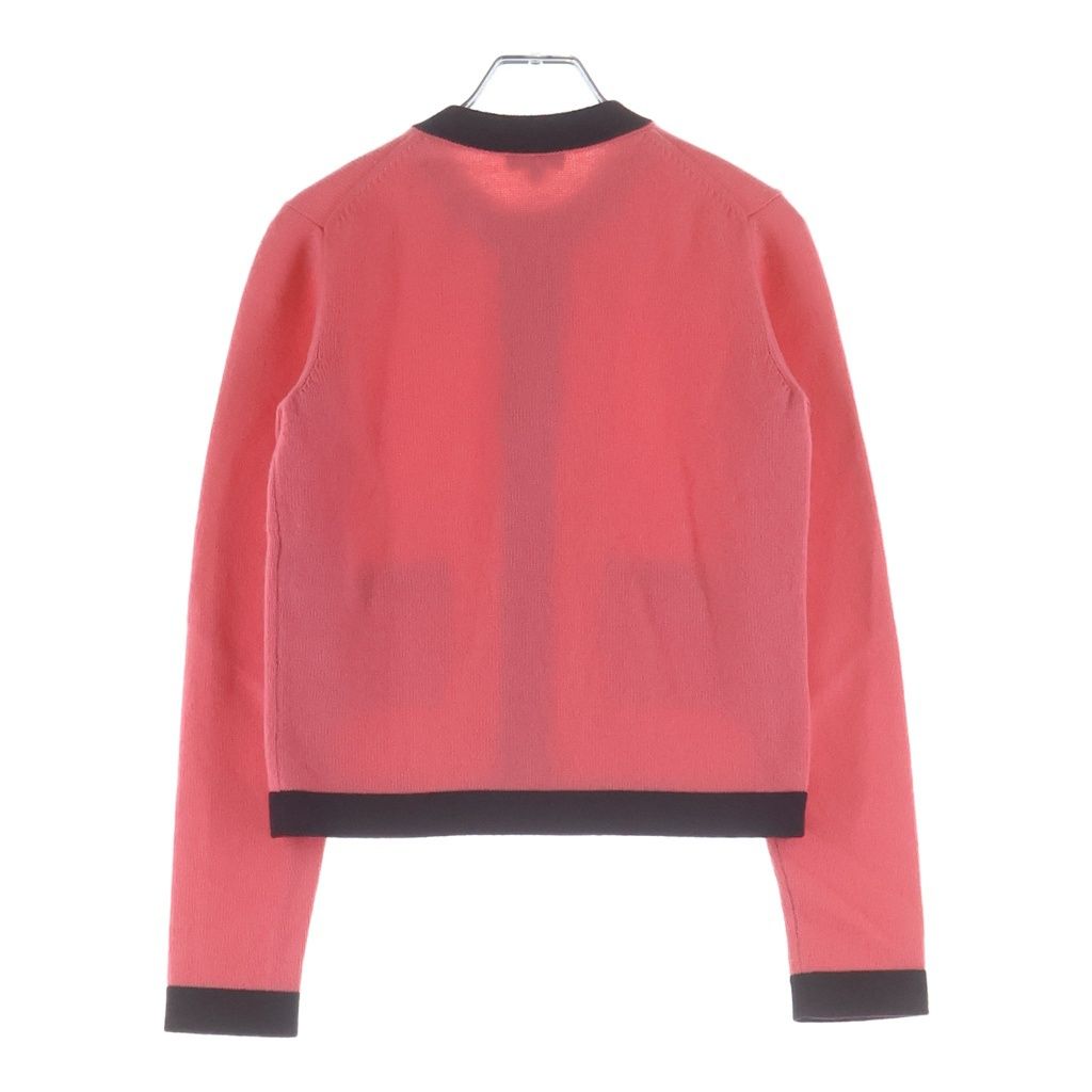 Chanel Coco Button Cardigan Coral Pink Purple — view 2