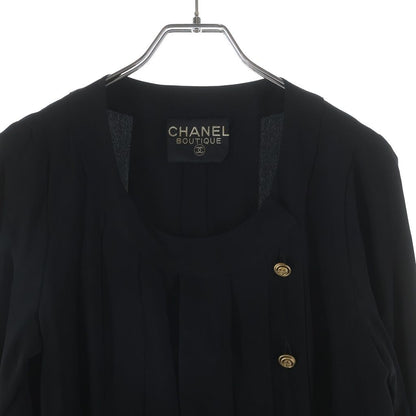 Chanel Pleated Blouse Black — view 3