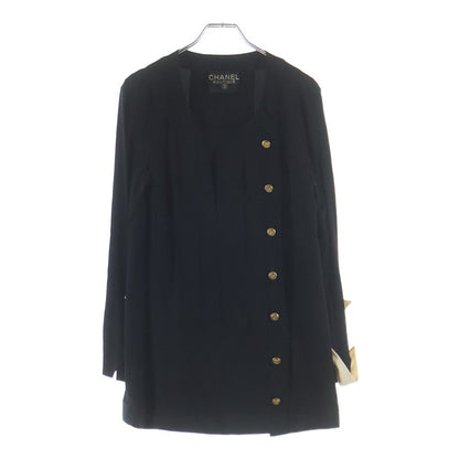 Chanel Pleated Blouse Black