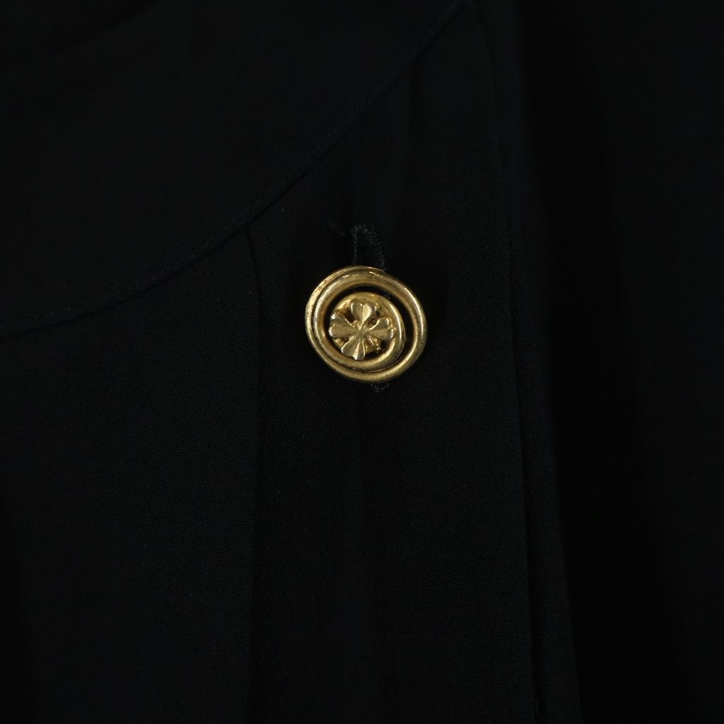 Chanel Pleated Blouse Black — view 5