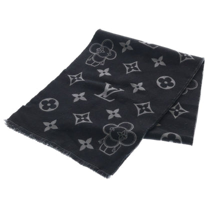Louis Vuitton Echarpe Monogram Vivienne Wool Scarf Black