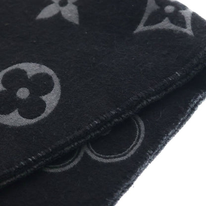 Louis Vuitton Echarpe Monogram Vivienne Wool Scarf Black — view 6