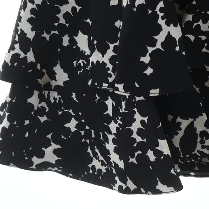 Louis Vuitton Flower Print Back Zip Front Lace Knee Length Short Sleeve Dress — view 5