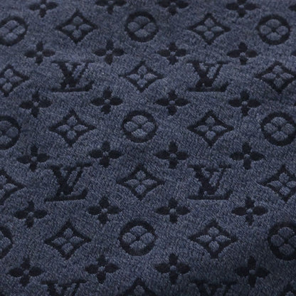 Louis Vuitton Monogram Classic Scarf Wool Navy — view 2
