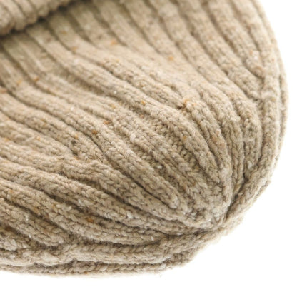 Loewe Knit Beanie Logo Embroidery Hat Beige — view 6