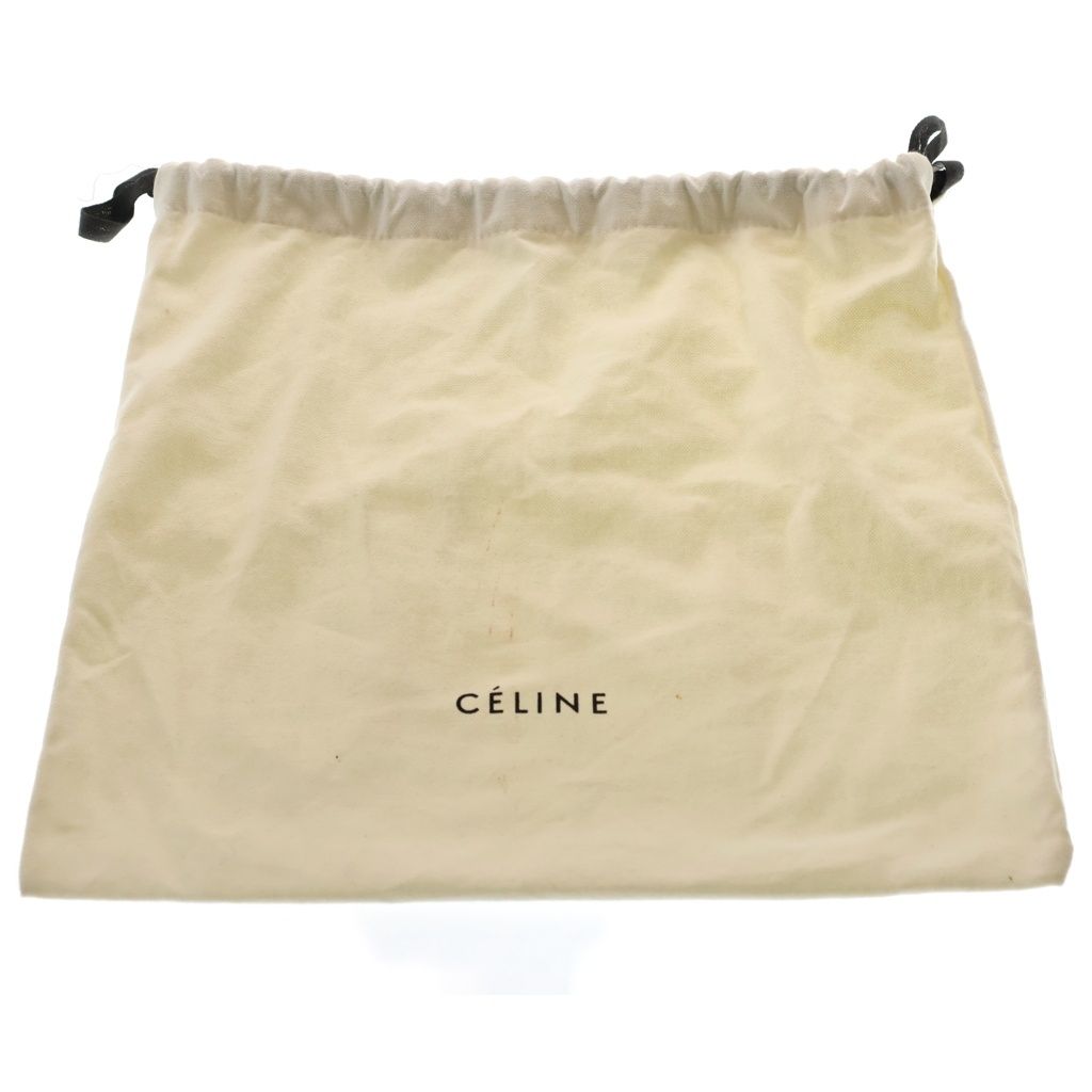 Celine Trio Large Lambskin Shoulder Bag Gold Black — view 8