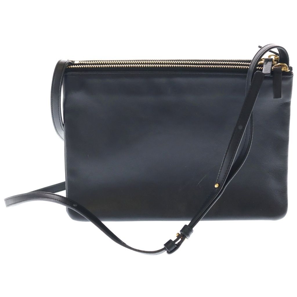 Celine Trio Large Lambskin Shoulder Bag Gold Black — view 2