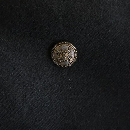 Saint Laurent Paris Double Breasted Jacket Metal Buttons Coat — view 5