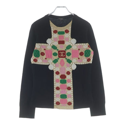 Chanel Cashmere Blend Knit Black 34 Sweater