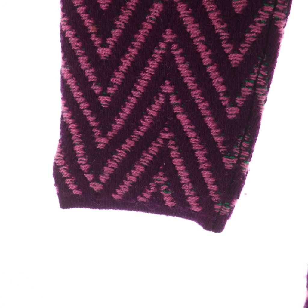 Chanel CC Logo Henry Bone Pattern Long Dress Purple Pink — view 5