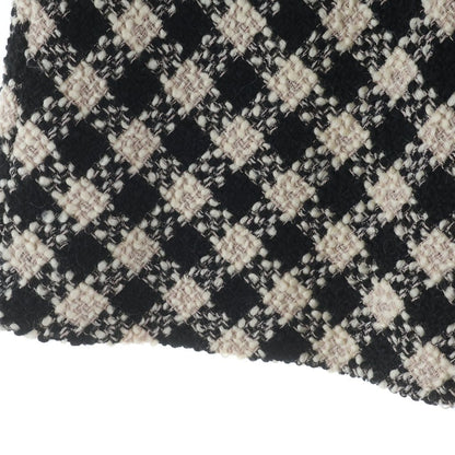 Miu Miu Check Allover Tweed Skirt Black Beige — view 5
