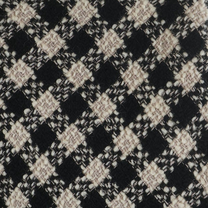 Miu Miu Check Allover Tweed Skirt Black Beige — view 4